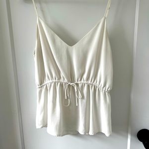 White Babaton Camisole with adjustable cinching - Size S